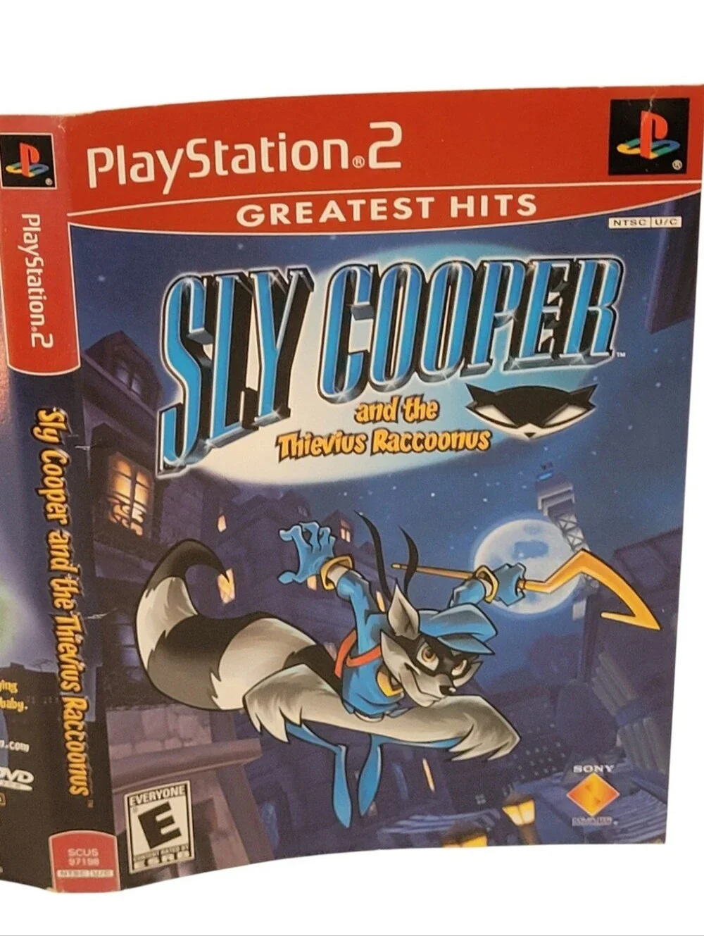 ARTWORK ONLY PS2 Sly Cooper Thievius Raccoonus Greatest Hits (NO GAME/ NO CASE).
